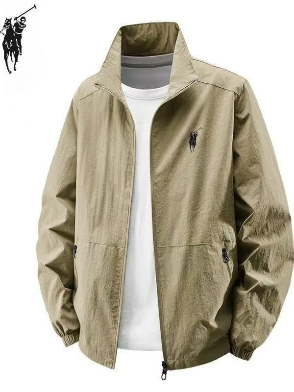 New Paul Men's Jacket Stand Collar Windproof Waterproof Outdoor Three-Proof Jacket Loose Large Size Casual Jacket for Men