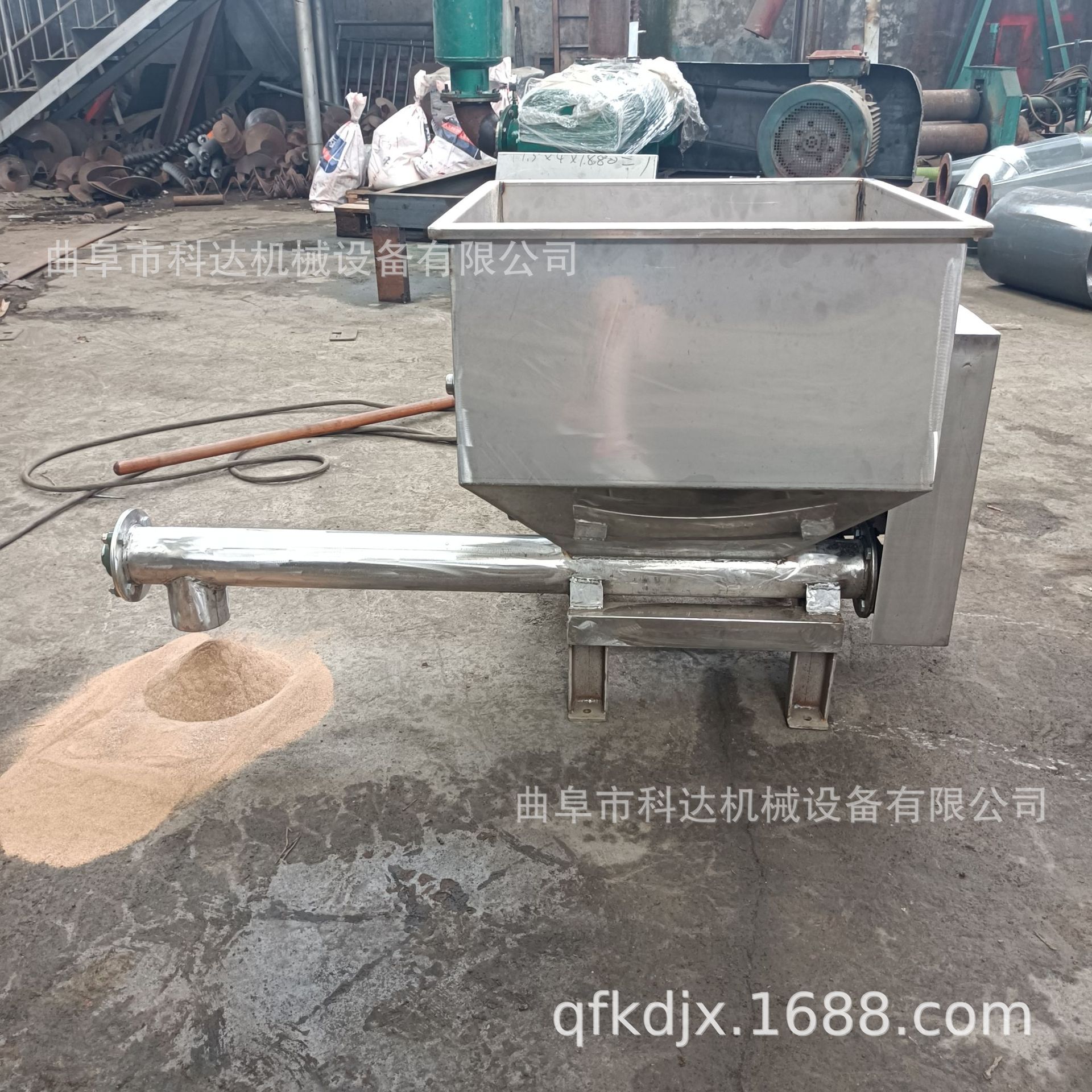 含铜污泥500公斤螺旋给料机XWZF 316不锈钢煤矸石粉螺旋加料机