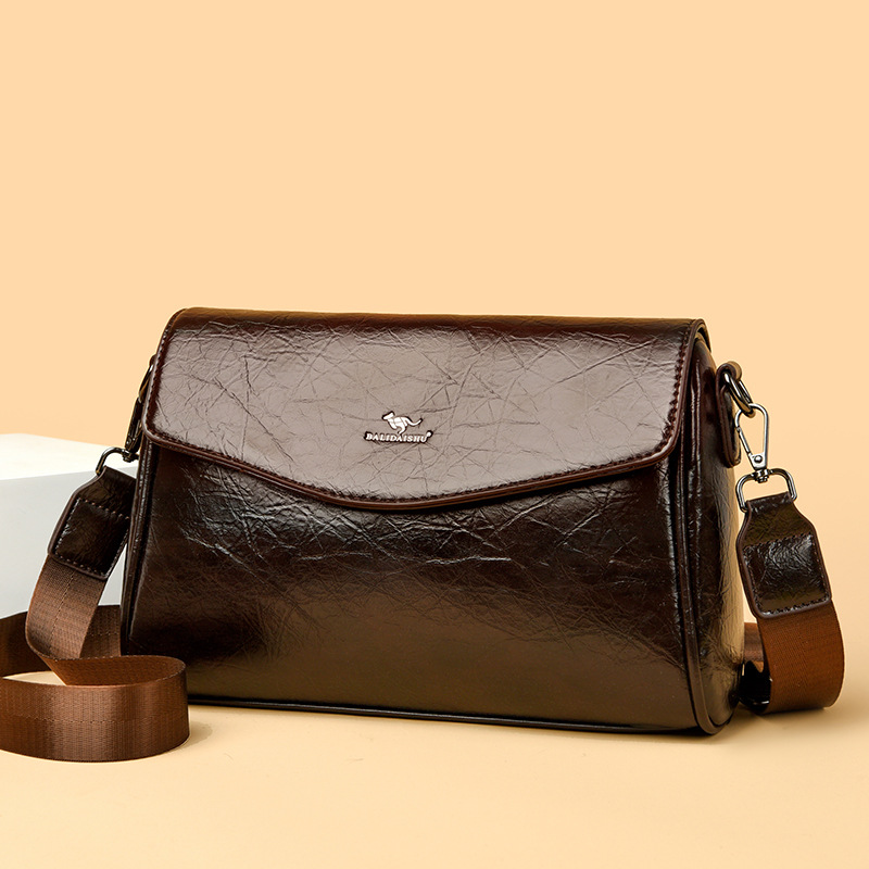 Borsa a tracolla in pelle lucida per donna borsa versatile_voghion.com