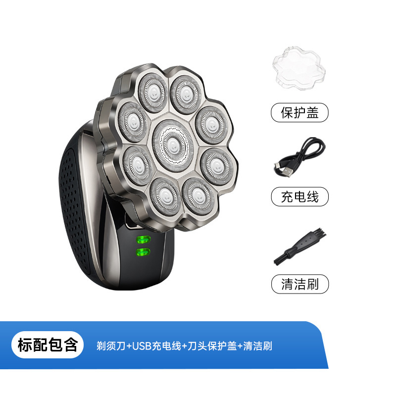 クロスボーダー電気ヘッドシェーバー、ヘッドシェービング、セルフシェービング、メンズヘッドシェーバー、超清潔、全身洗える|undefined