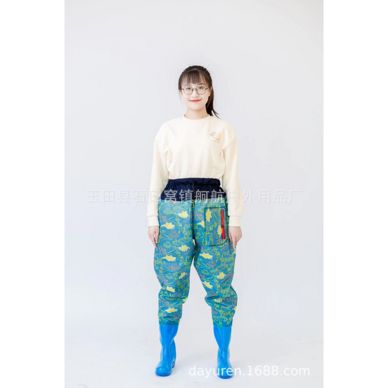 Pantalones de agua de mujer de cinturón, medio cuerpo, zapatos de lluvia de playa, pantalones de lluvia impermeables, ropa de nadar para niños.