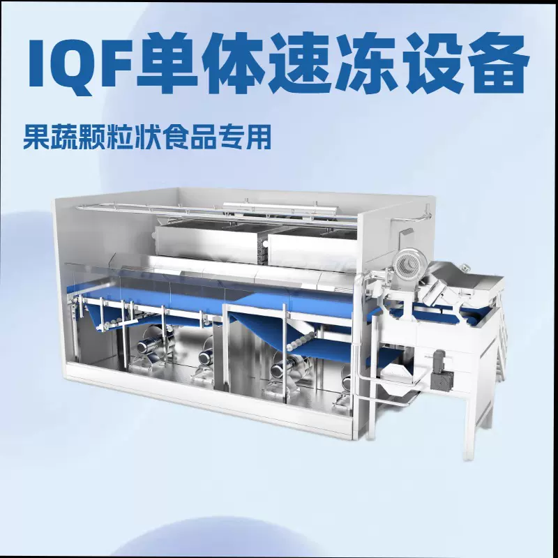 食品专用IQF冷冻机流态床速冻机 高效节能蔬菜水果速冻设备
