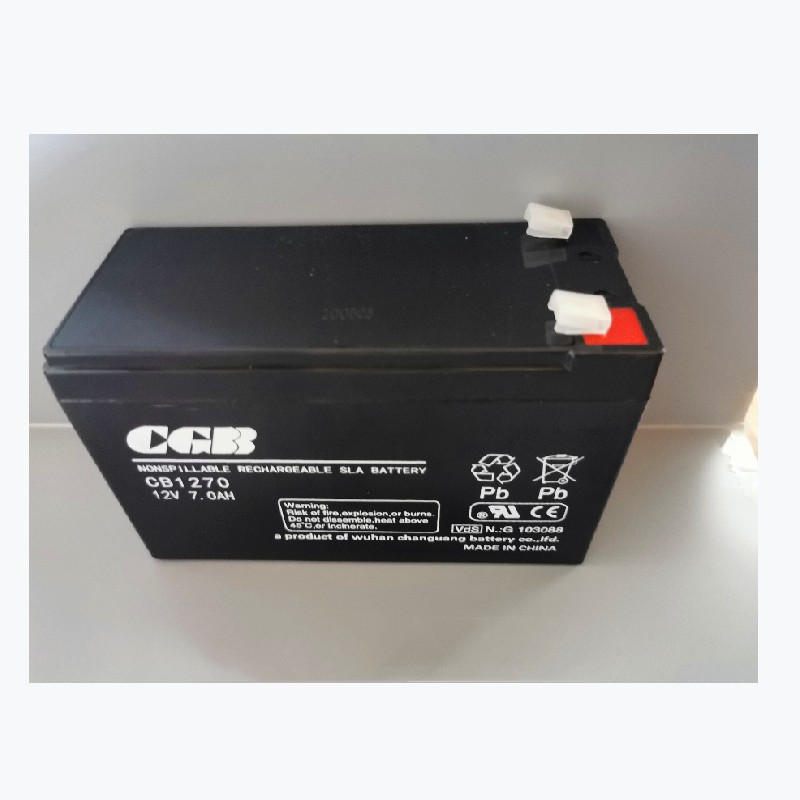 CGB长光蓄电池CB1270 免维护12V7AH 消防 电梯 阀控式 质保一年