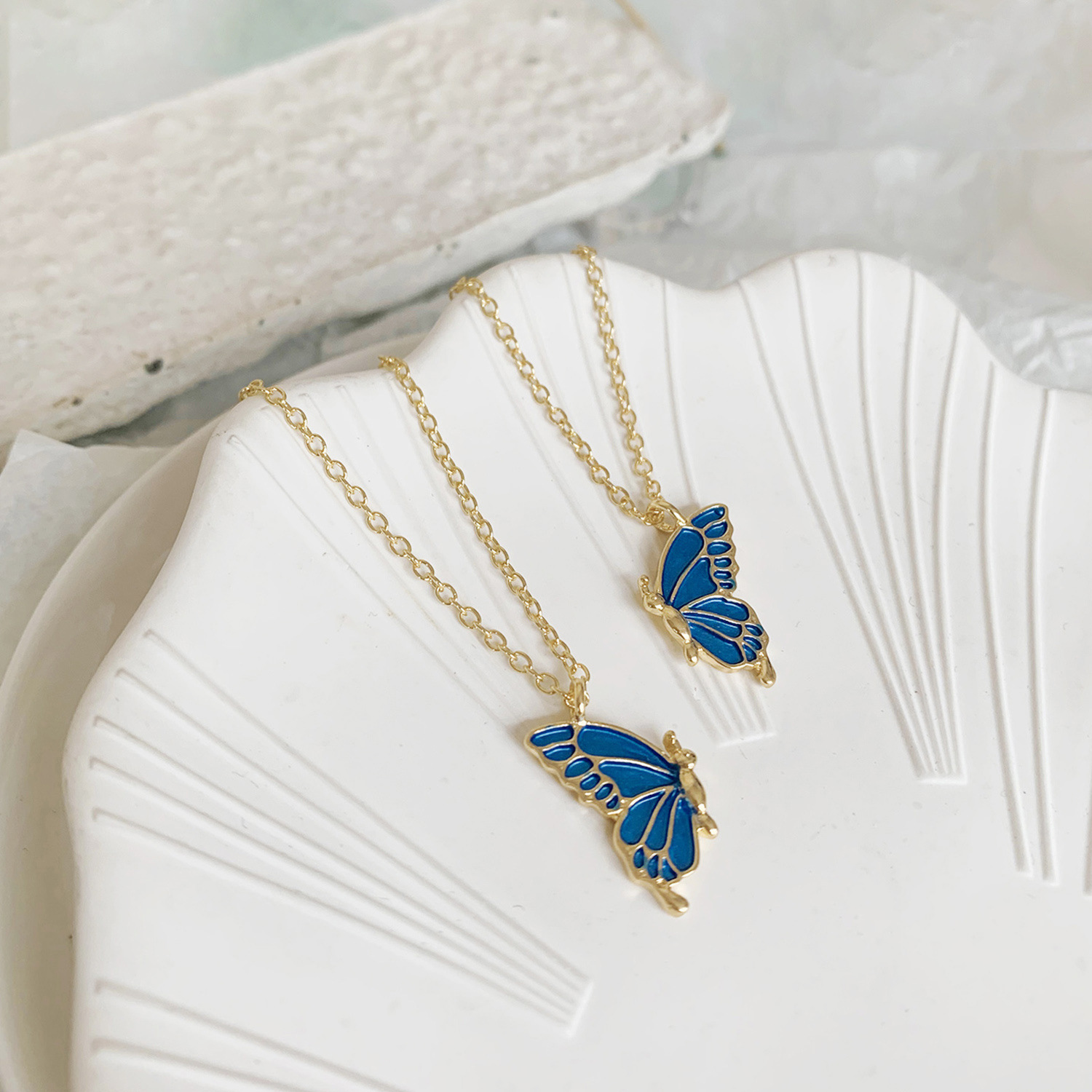 Süss Einfacher Stil Schmetterling Legierung Überzug Frau Halskette Mit Anhänger display picture 22