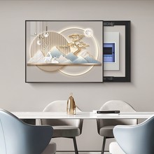 轻奢电表箱装饰画电闸箱信号箱遮挡挂画高级感2025新款配电箱盖板