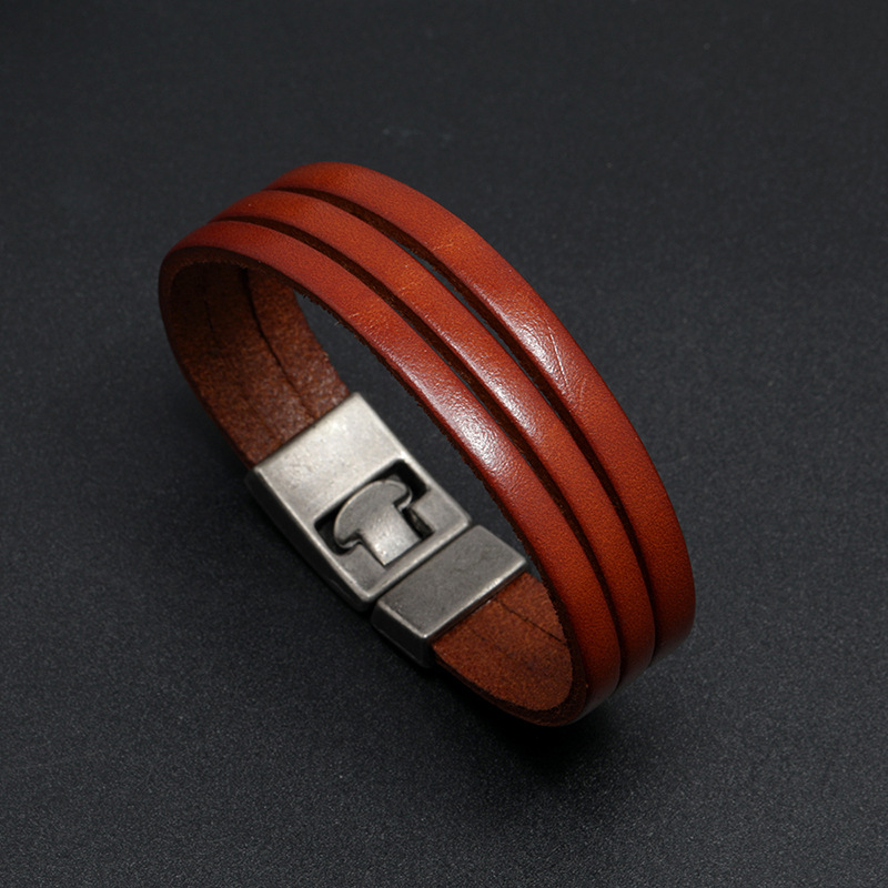 wholesale jewelry retro solid color belt buckle type bracelet nihaojewelry