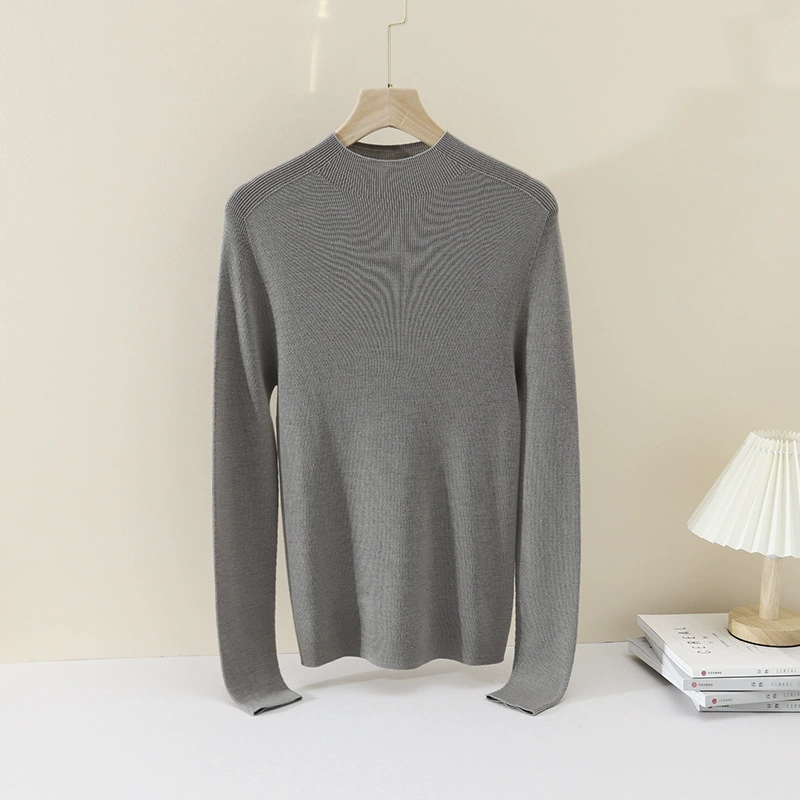 Кашемировый свитер 90S Merino, 48 шт., ультратонкий, машинная стирка, бесшовный, длинный рукав, красная основа