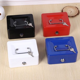 Factory in stock wholesale metal Cash Box mini car storage box with key home storage box
