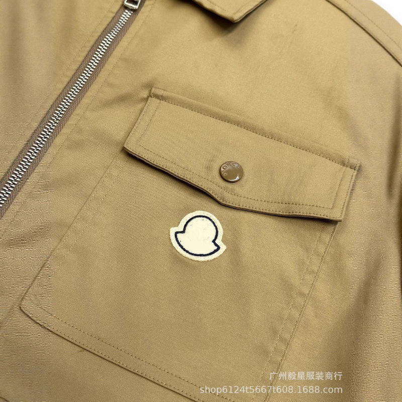 25早秋高版本M家标识拉链衬衫式夹克宽松个性时尚男女拉链外套|undefined
