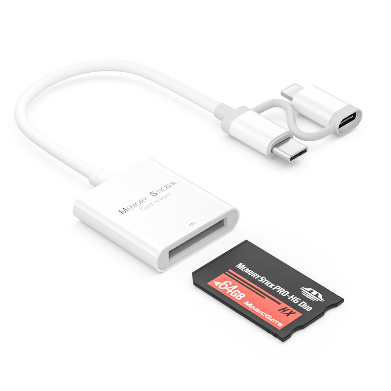 Memory Stick Ms Memory Card All-In-One Card Reader Suitable for Otg-Enabled Devices Type-C Mobile Phone Converter Typec