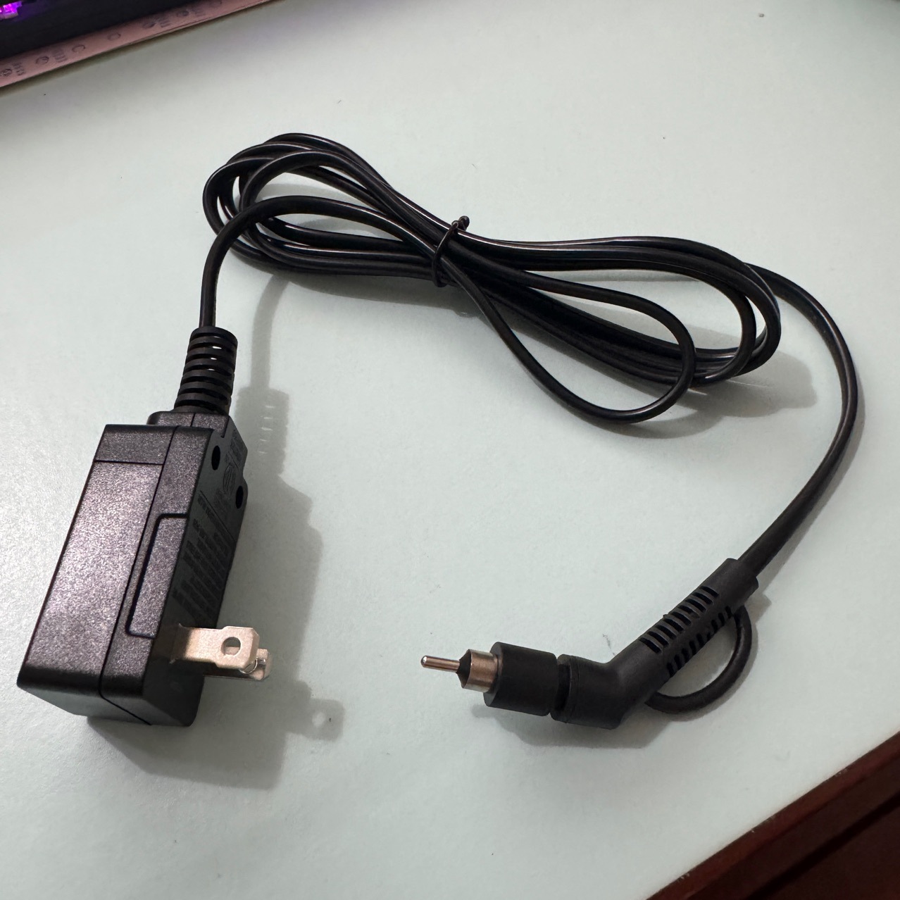 美式二芯大小片漏保插头电源线  RC保护手动复位插头延长线卷发棒