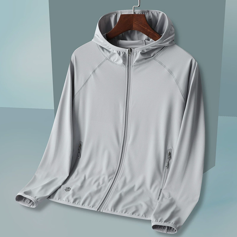 Уличный солнцезащитный крем UPF50 Ультрафиолетовый солнцезащитный крем костюм для мужчин и женщин с капюшоном куртка легкая дышащая солнцезащитная одежда для мужчин