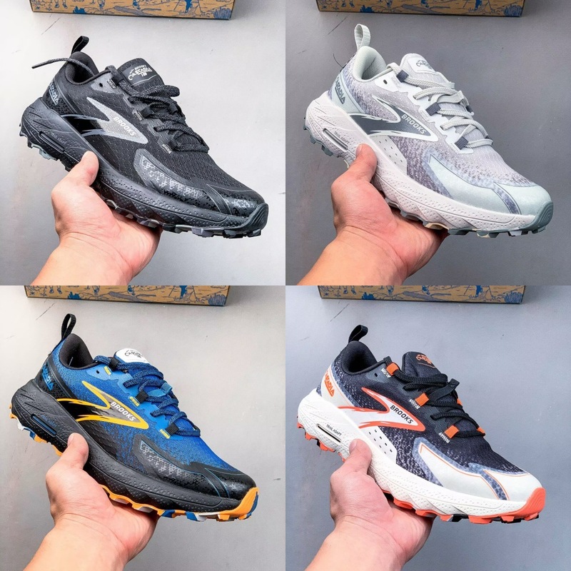 貿易クロスボーダー Brooks ブルックス Cascadia 18 新しいクッション性と通気性のあるクロスカントリー ランニング シューズ 36-46|undefined