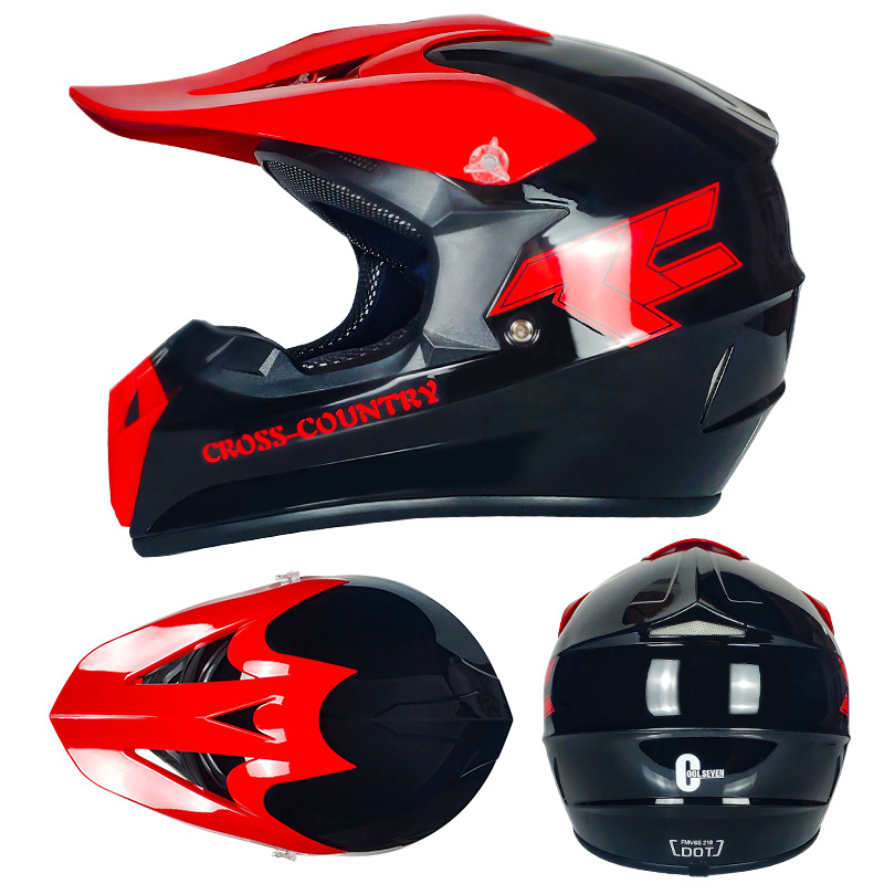 Casco de motocross, bicicleta de montaña de playa, casco completo, kart, adulto, coche de carreras para niños, casco de rally, comercio exterior, DOT