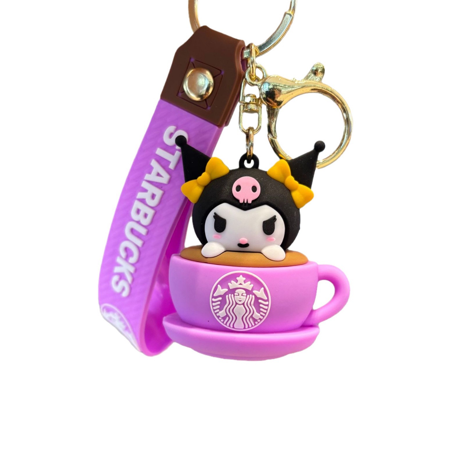 Starbucks transfronterizo Sanrio llavero taza de té de leche muñeca colgante muñeca máquina de regalo pequeño llavero al por mayor