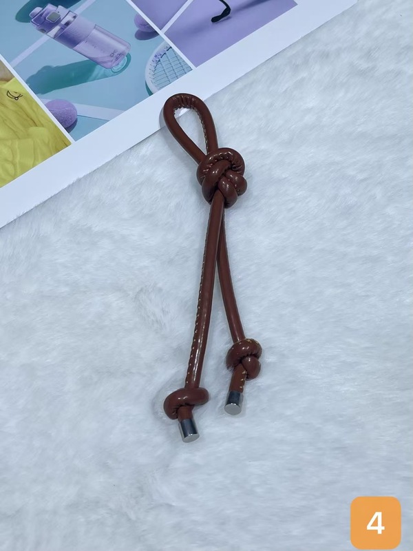 彩色皮革包包挂件创意时尚百搭diy皮绳双绳结挂饰手机钥匙扣挂饰|undefined