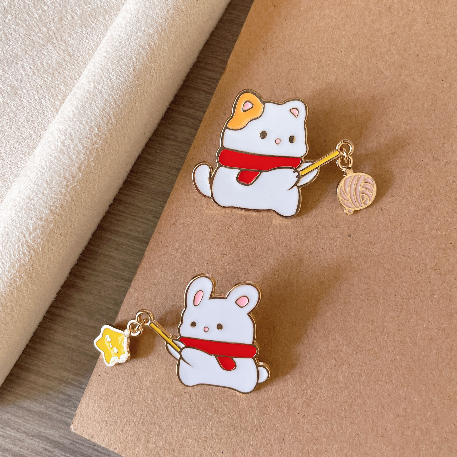 7g Weight Brooches Classification Daily Occasion Zinc alloy Material Animal Pattern Unisex Gender Plating Design Cartoon Style, Cute Style Cartoon Style Cute Pin Animal Zinc Alloy Plating Unisex Brooches 8