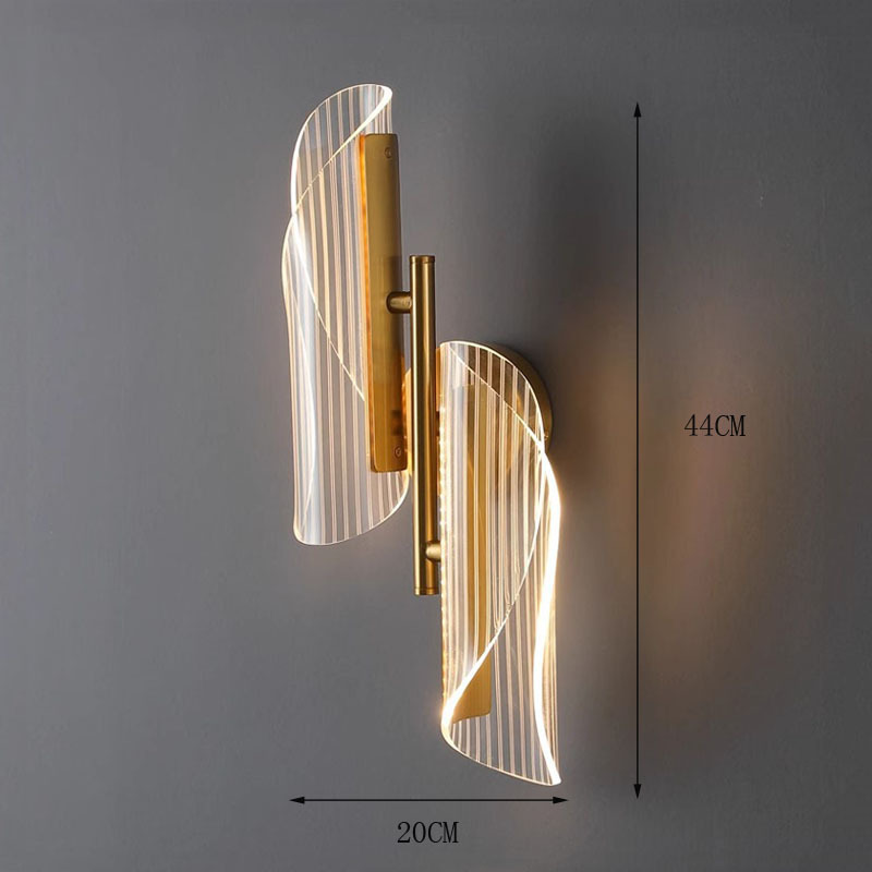 Acrylic Indoor Wall Lamp Living Room Background Wall Atmosphere Bar Homestay Creative Bedroom Bedside Hotel Stair Lamp