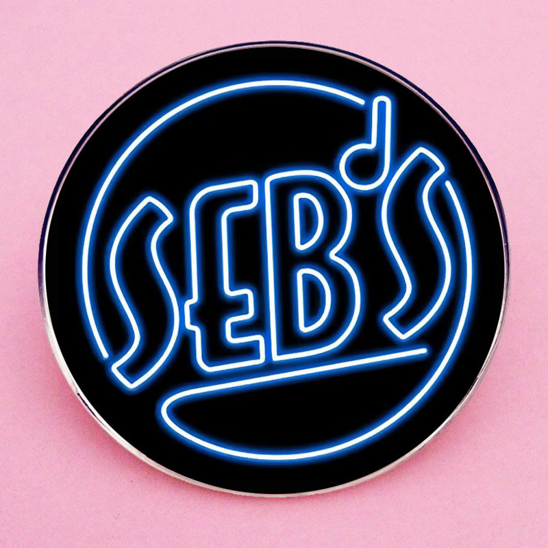 필 하모닉 시티 재즈 클럽 브로치 클래식 영화 핀 배지 금속 합금 배지 액세서리