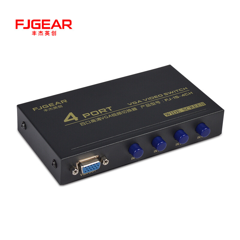 Feng Jie Ying Chuang FJ-15-4 VGA Switch Four in One Out Four Hosts Share One Monitor Not Wiring