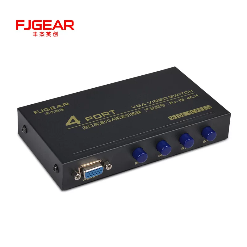 FJ-15-4 VGA переключатель четыре в одном хост 4 хоста общей монитор без проводки