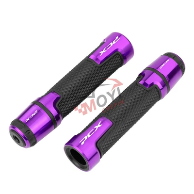 Suitable for Honda PCX125/150/160 motorcycles; aluminum alloy handlebar grips, throttle grips, and handlebar covers for modification (Motorcycle Handle Cover) - pcx-purple