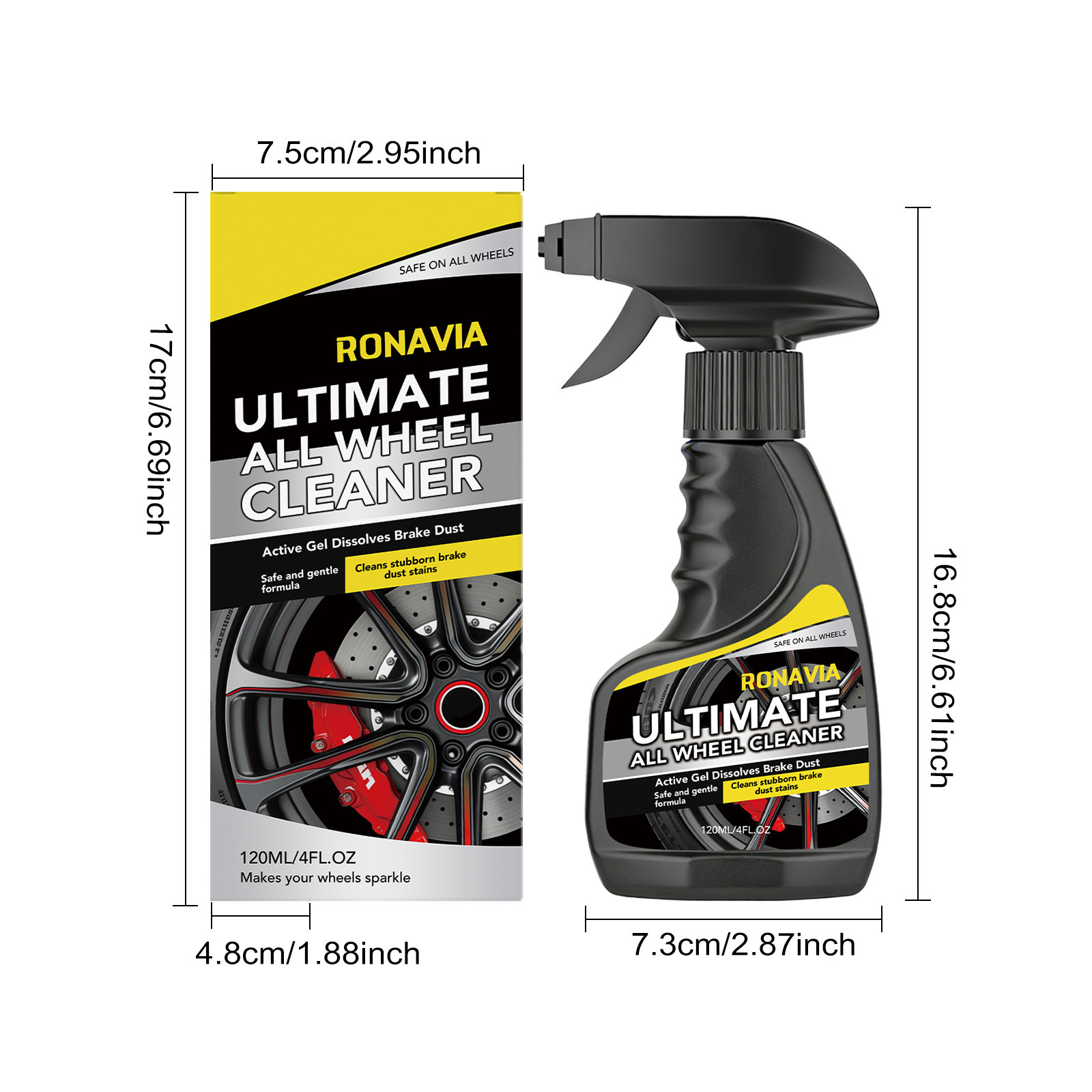 Ronavia Tire Cleaner Is a Suitable Maintenance and Cleaning Agent for Daily Car Cleaning and Decontamination of Tire Surfaces