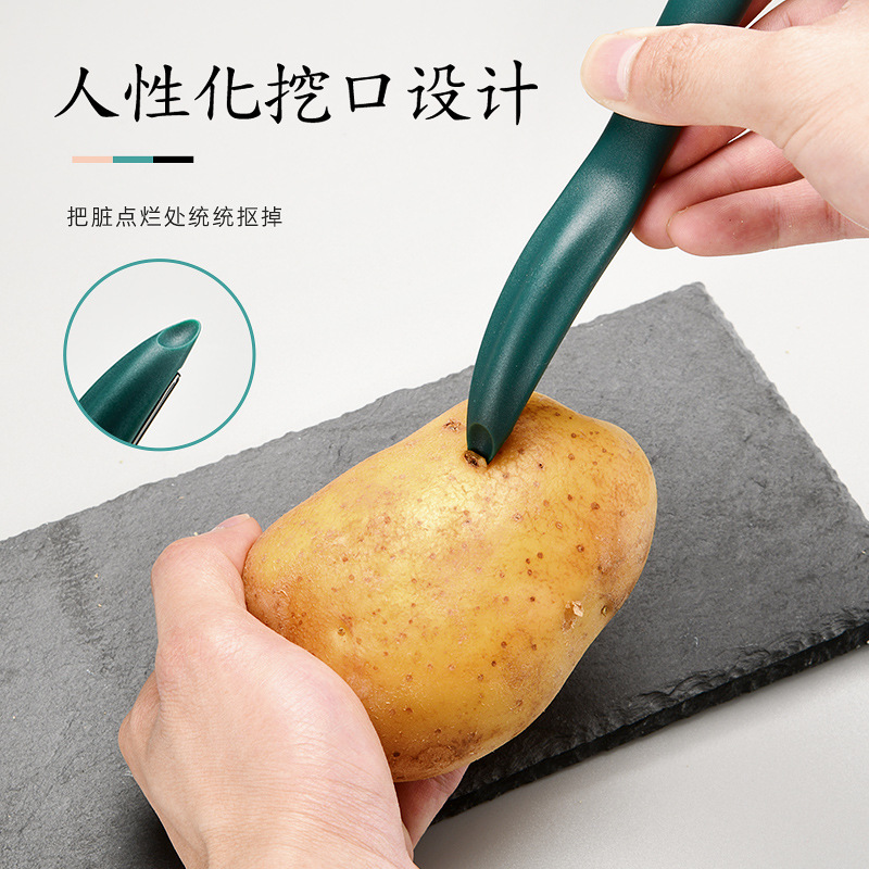 Cuchillo de raspado para patatas una manzana peras regalos al por mayor de acero inoxidable fruta peladora planadora cocina doméstica