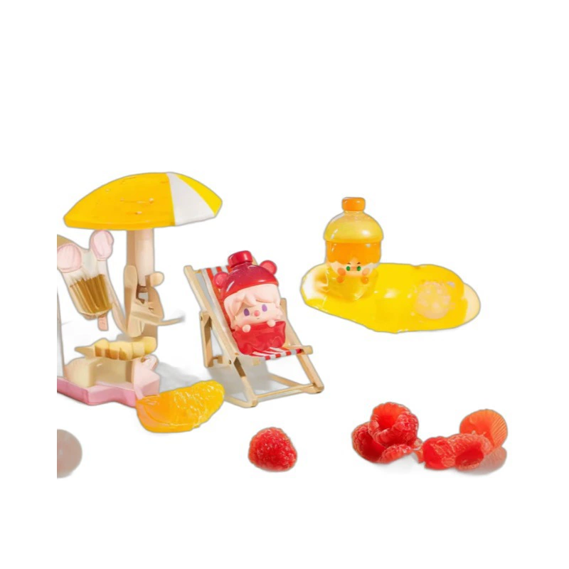 Настоящая Colorful Juice серия Bubble Mart Интернет-знаменитость популярная коллекция Blind Box и установка лотка подлинная DIY модная подвеска игрушка