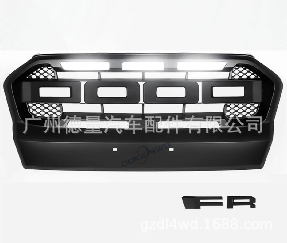 Suitable for Ford Ranger 2015-17 Pickup Truck T7 Modified Large Chinese Front Face with Lights Ford Grille