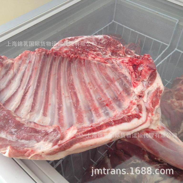 进口冷冻猪肉清关拖车及冷链物流
