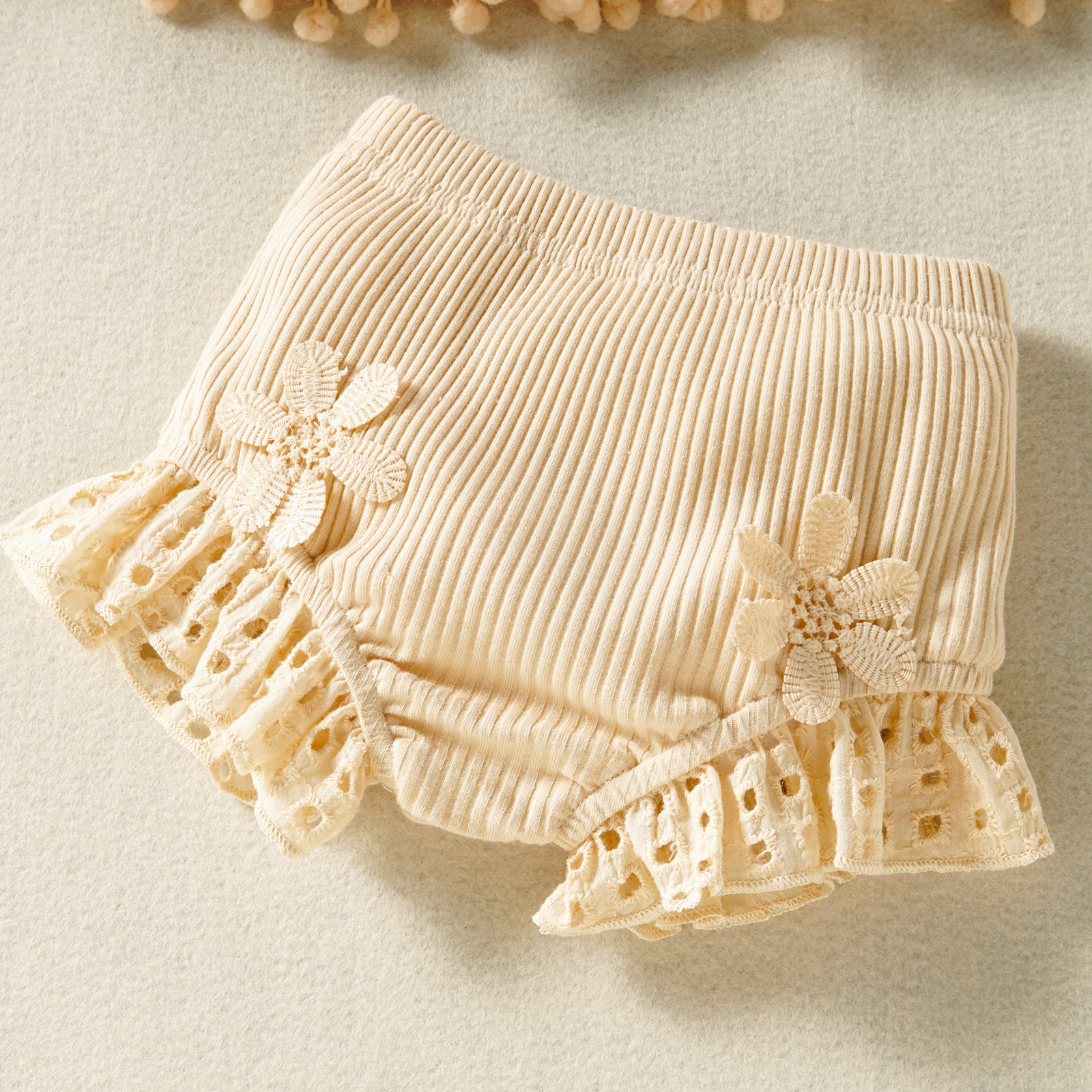 Title 7, Apricot Cotton Net Baby Two-piece Set, High Tem...