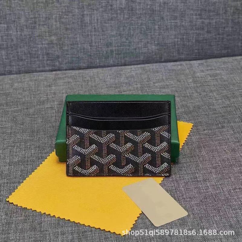 In-Stock New Goyard Credit Card Wallet for Men and Women, Dog Tooth Card Holder, Card Case, Goyard Card Clip, Cross-Border In-Stock New Goyard Credit Card Wallet for Men and Women, Dog Tooth Card Holder, Card Case, Goyard Card Clip, Cross-Border