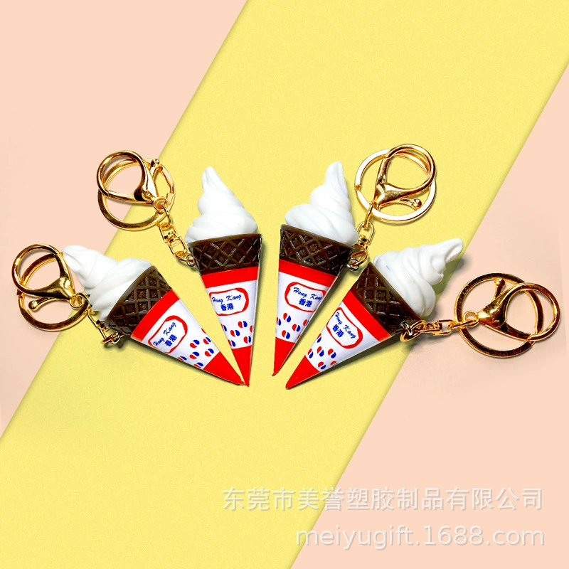 Realistic pendant, food play for ice cream handmade, Hong Kong, ice cream, DIY