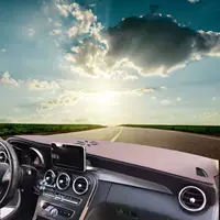 Солнцезащитный козырек на приборной панели автомобиля, центральное управление, защита от солнца, противоскользящий коврик, красочный интерьер, передний светозащитный коврик для салона автомобиля