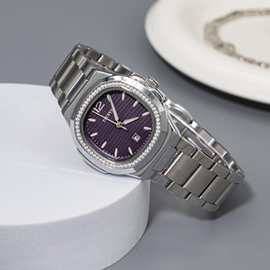 时尚个性休闲商务手表女款轻奢小众百搭日历夜光大表盘防水石英表