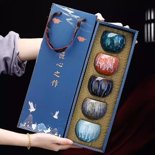 Jianzhan tea cup single kiln change Tea Cup master Single Cup handmade ceramic tea bowl kung fu tea set Tea Cup wholesale