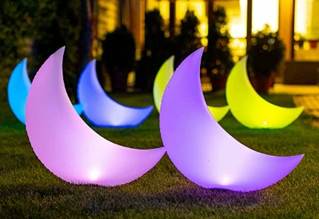 Трансграничная электронная коммерция надувной лунный шар плавающий на воде полумесяц Солнечный светящийся шар с дистанционным управлением ПВХ надувная луна