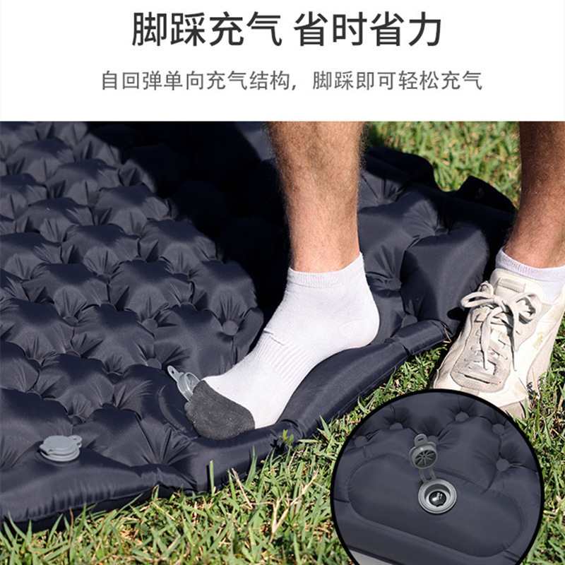 P 厚みのある屋外折りたたみポータブルテント昼寝マットフロアマット防湿マットシングルとダブルエッグネストマットインフレータブルマット|undefined