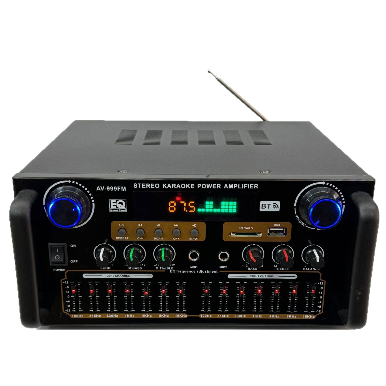 Nuevo BT - 198A G919 AV-999FM amplificador de potencia HIFI profesional de alta potencia superbajo pesado para uso doméstico