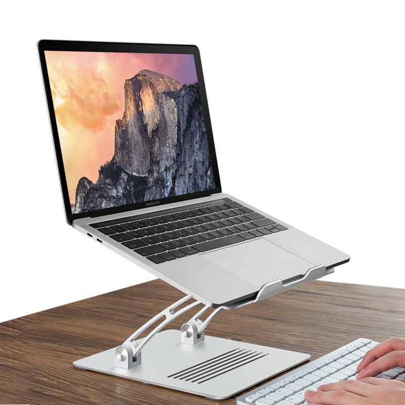 Cuaderno portátil soporte de teléfono móvil de aleación de aluminio tableta almohadilla de escritorio vertical al por mayor elevación de elevación