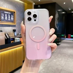 苹果17手机壳iphone16保护套15渐变透明防摔磁吸男女强磁吸14超薄