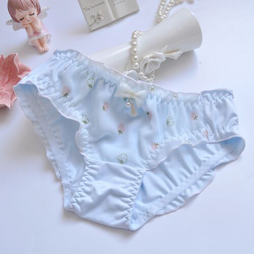 Long-term supply Japanese chiffon bow princess sexy milk silk flying triangle girl underwear