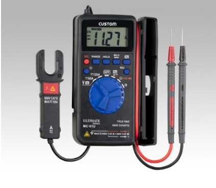 Number multimeter (contract shape) digital multimeter with pliers