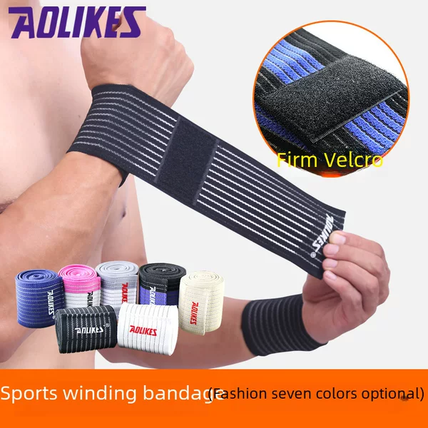 Outdoor Sports Wrist Bandage Basketball Sports Weightlifting Wrist Guard 40cm Wrapped Protective Gear Manufacturer Ready Stock