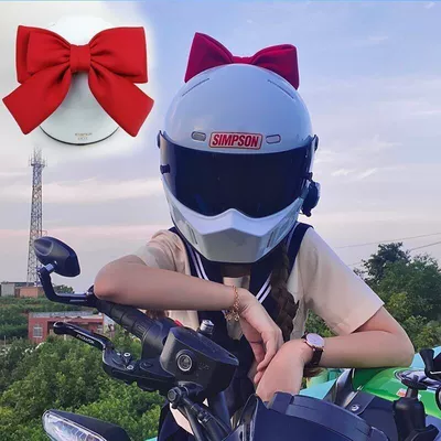 Motosiklet dəbilqələri, Motorcycle Helmet Bow Full-Face