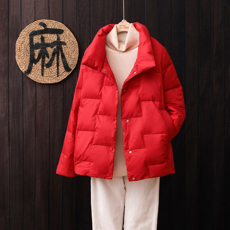 Autumn and Winter New Lightweight down Jacket for Women, Short, Ultra-Light, Fashionable, Lightweight, Thin, Large Size, Loose Casual Coat, Trendy