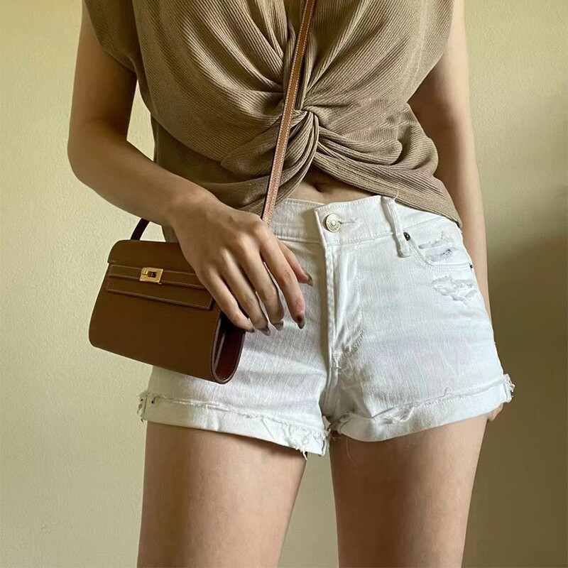 High-end Handmade Wax Line New Woc Kelly Wallet Mini Palm Print Cowhide Shoulder Crossbody Underarm Bag