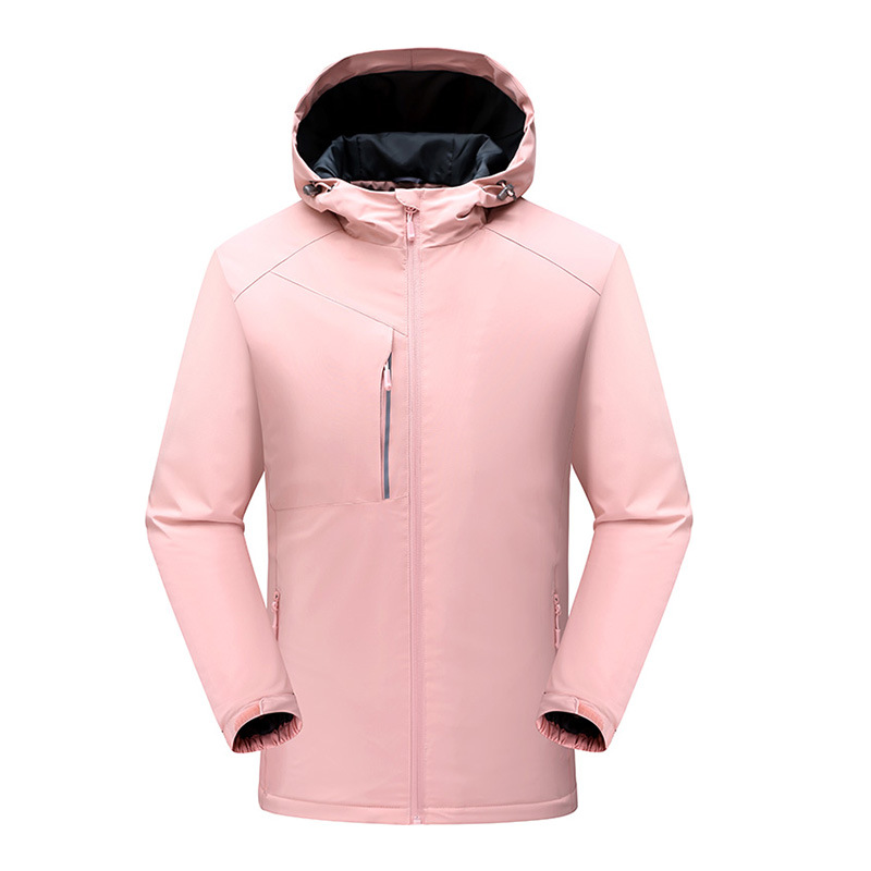 Personalizada invierno hombre deportivo al aire libre a prueba de viento impermeable chaqueta cálida chaqueta hombre empresa ropa de grupo 3 en 1