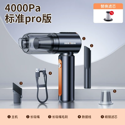 Car Wireless Vacuum Cleaner Multifunctional Brushless Blowing and Suction Household Small Air Extraction Handheld High-Power Dust Blower (Tozsoranlar) - 4000pa-standard-pro-version